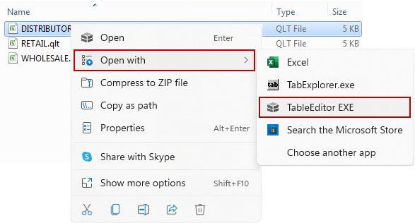 Table Editor Eg1